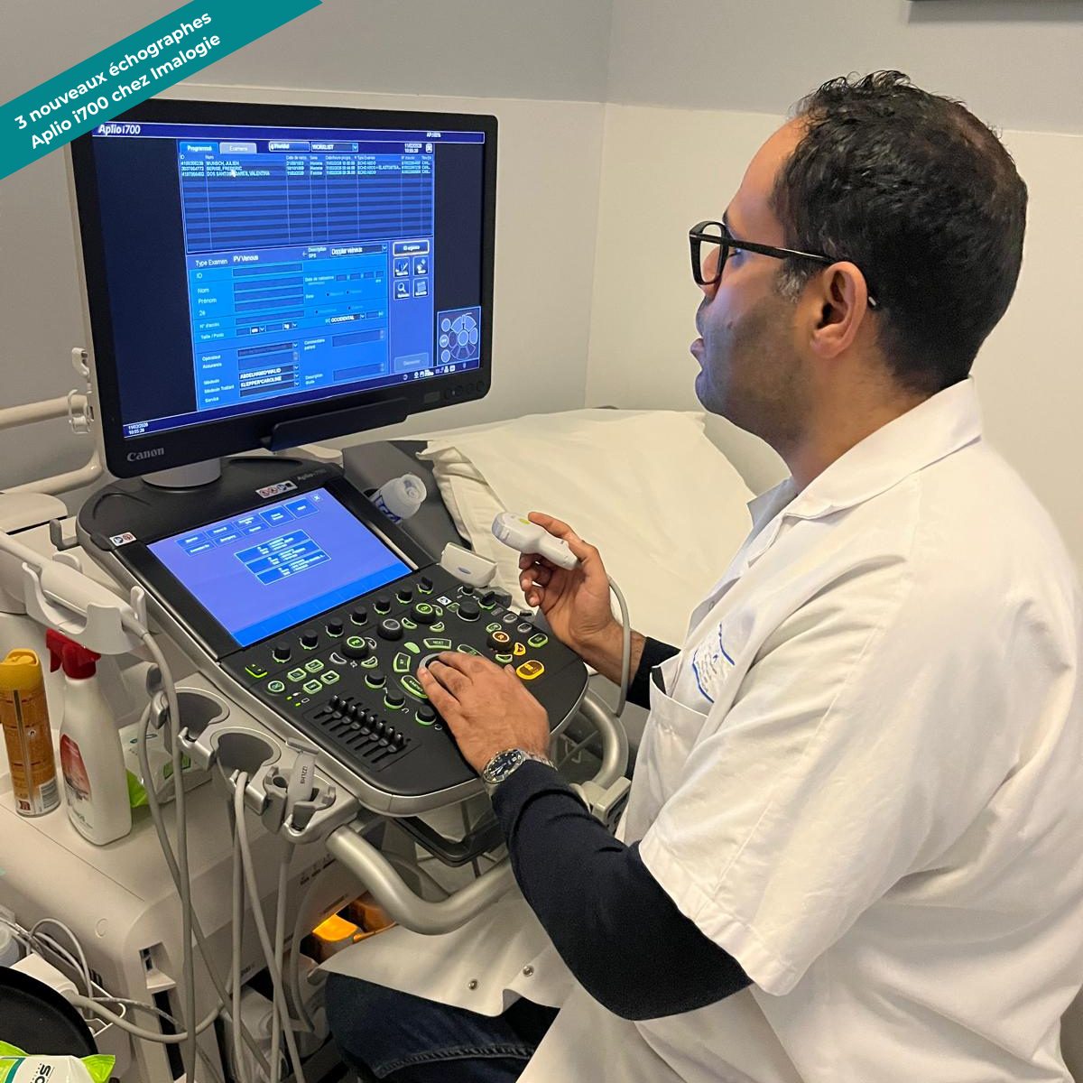 3 nouveaux échographes Aplio i700 chez Imalogie